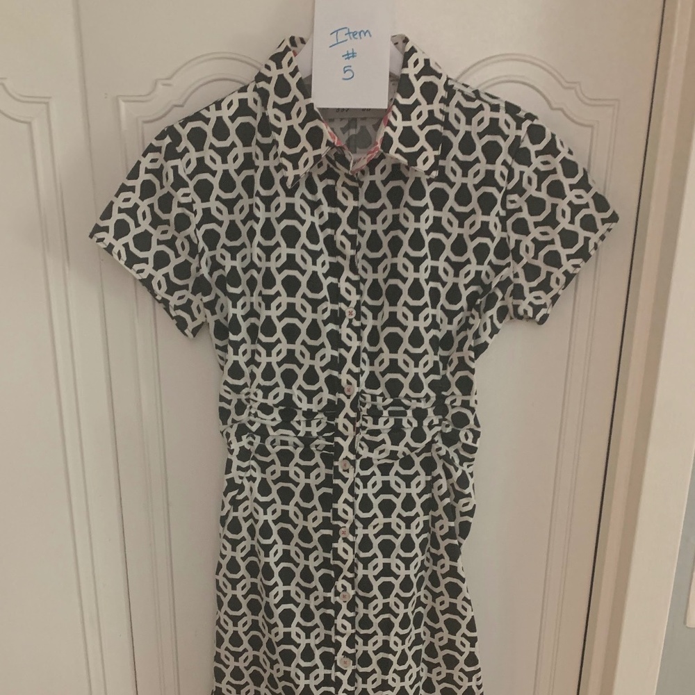 Dizzy Lizzie Button down print dress